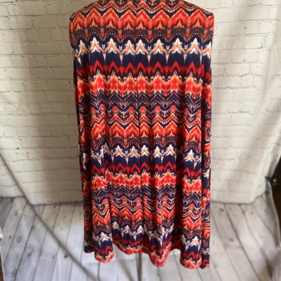 Ladies Womens Plus size 3X red blue dress - Picture 6 of 8